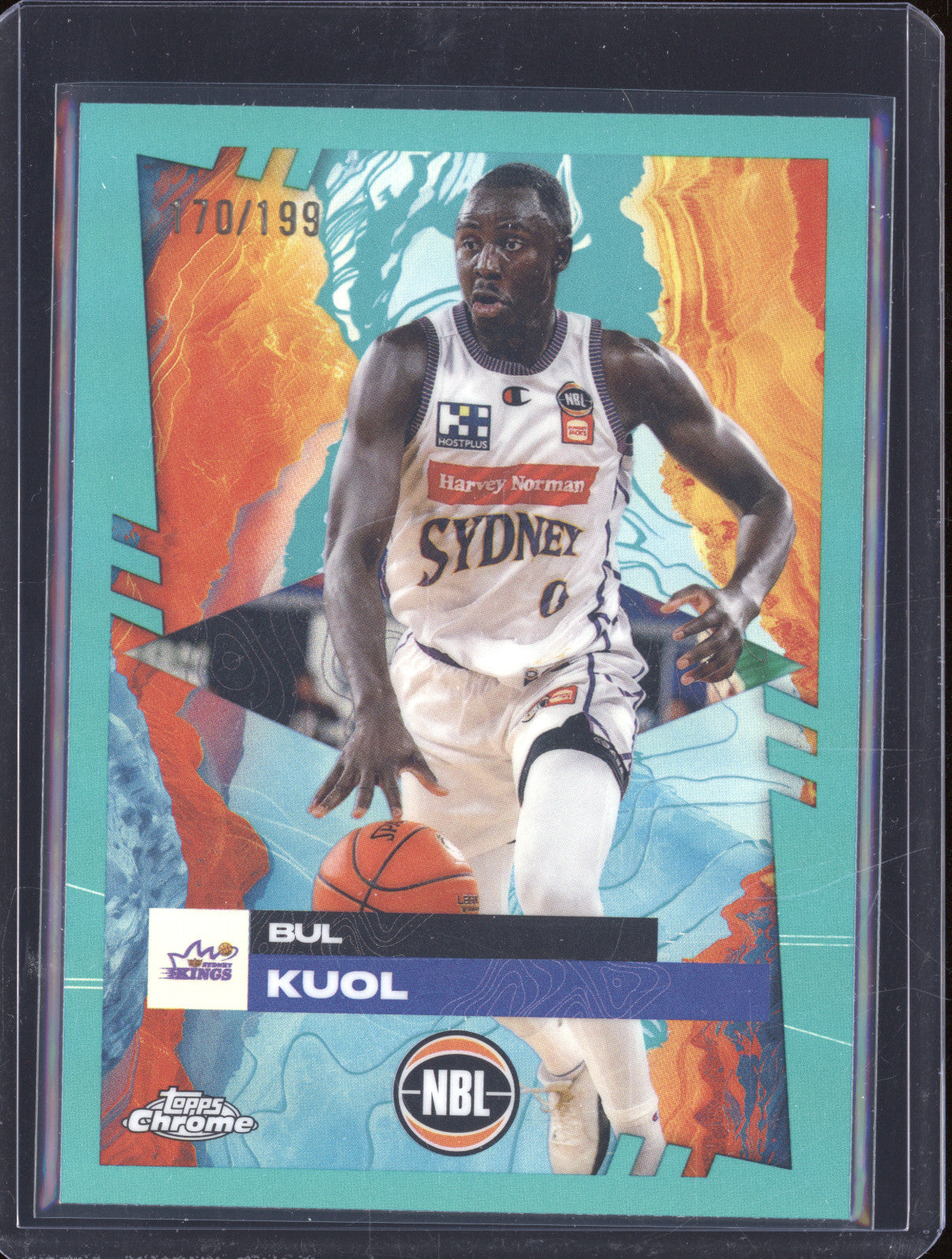 Bul Kuol 2024 Topps Chrome NBL 89 Aqua Refractor 170/199