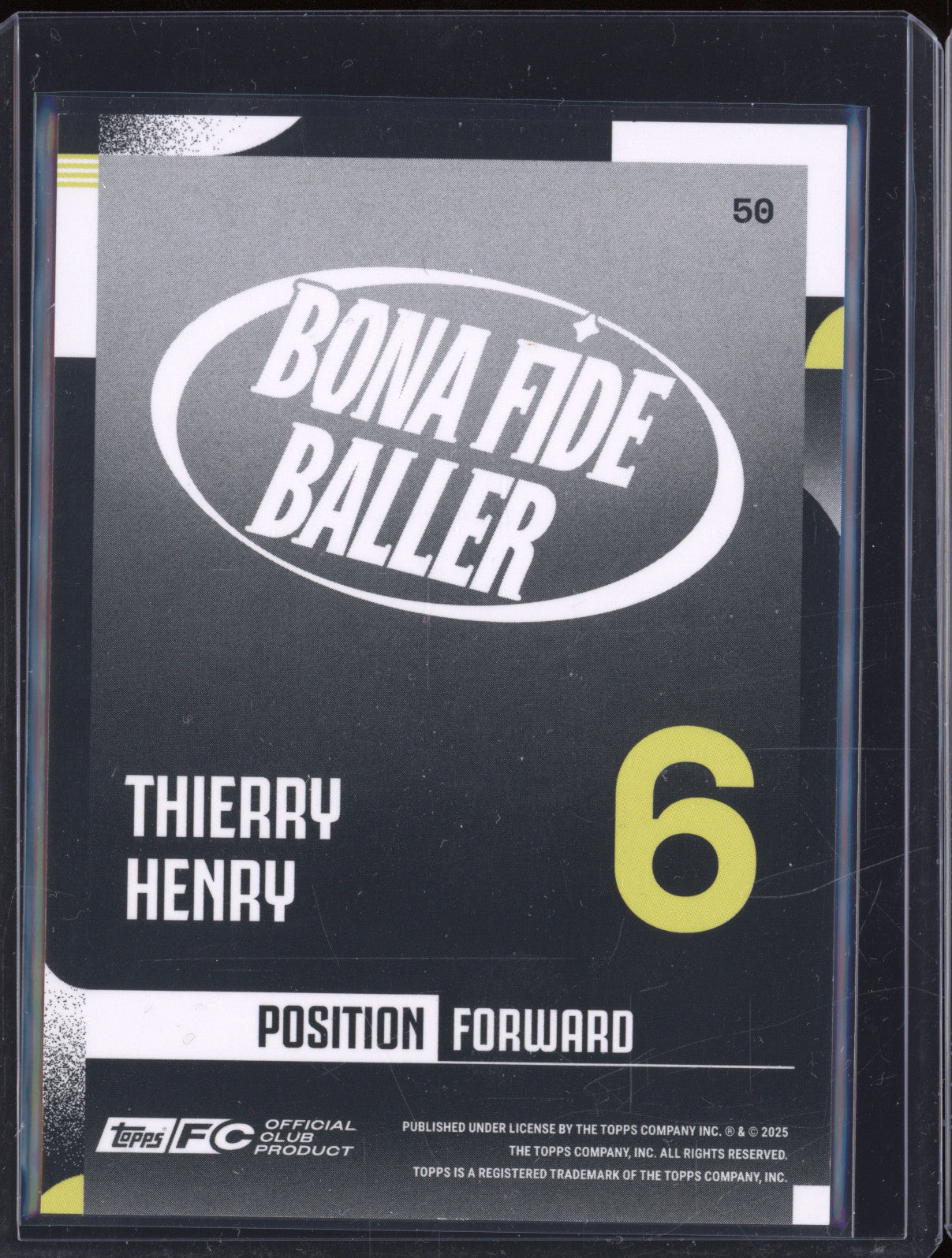 Thierry Henry 2024-25 Topps Team Set Juventus FC 50 Bona Fide Baller Aqua 15/75