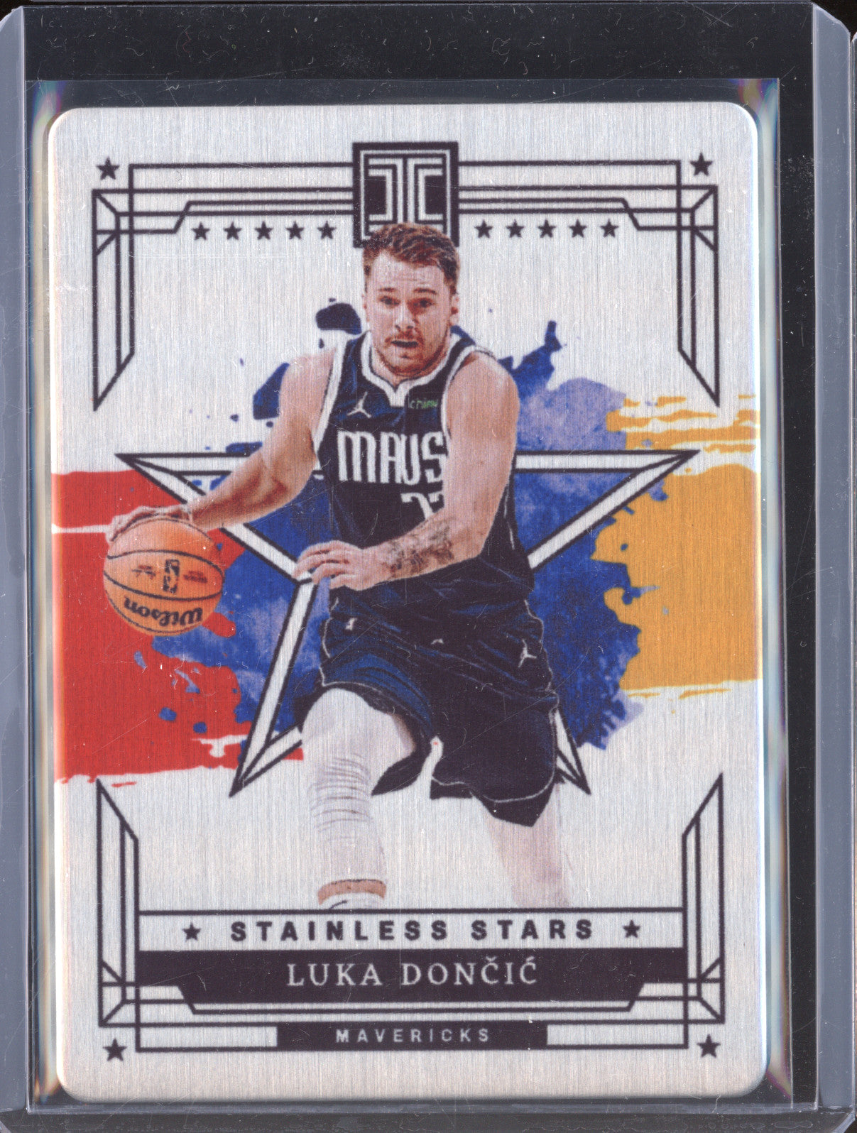 Luka Doncic 2023-24 Panini Impeccable 10 Stainless Stars International 3/8