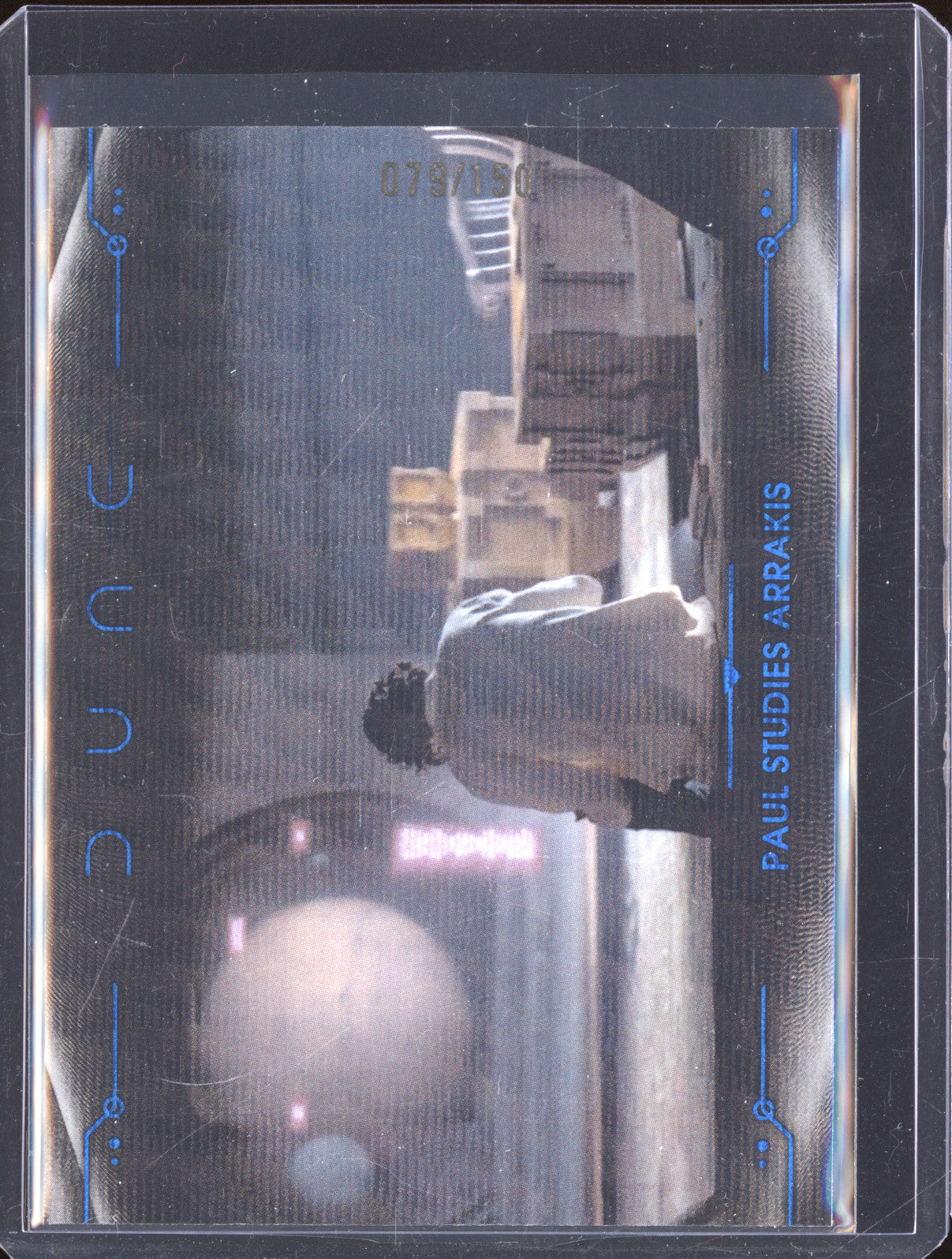 2024 Topps Chrome Dune 37 Paul Studies Arrakis Blue Wave /150