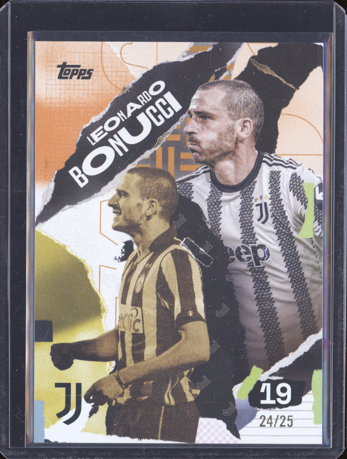 Leonardo Bonucci 2024-25 Topps Team Set Juventus FC 39 First Goal Orange 24/25