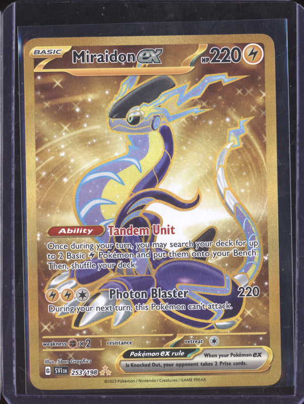 Miraidon ex 2023 Pokemon Scarlet & Violet 253/198 Hyper Rare