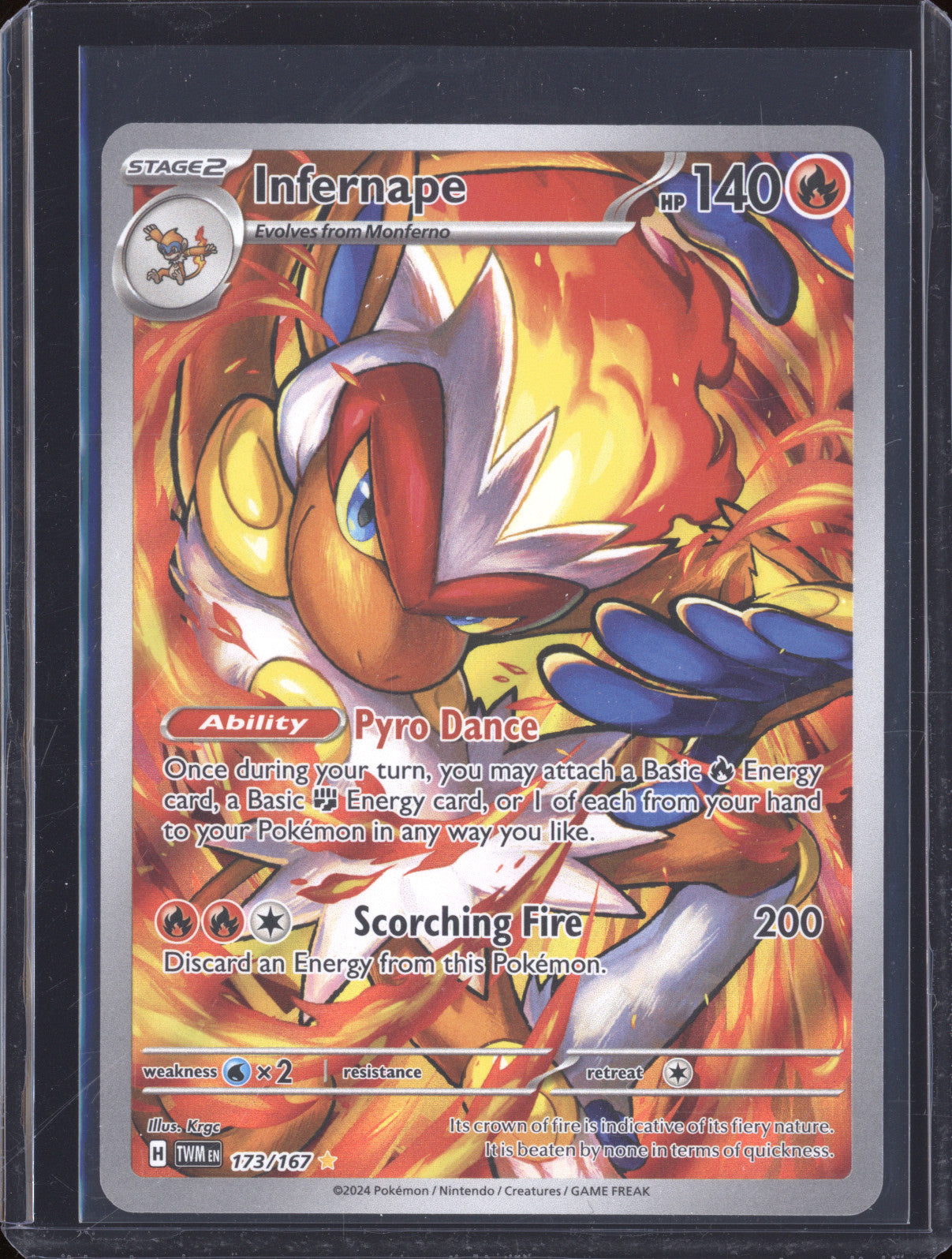 Infernape 2024 Panini Twilight Masquade TWM 173/167 Illustration Rare