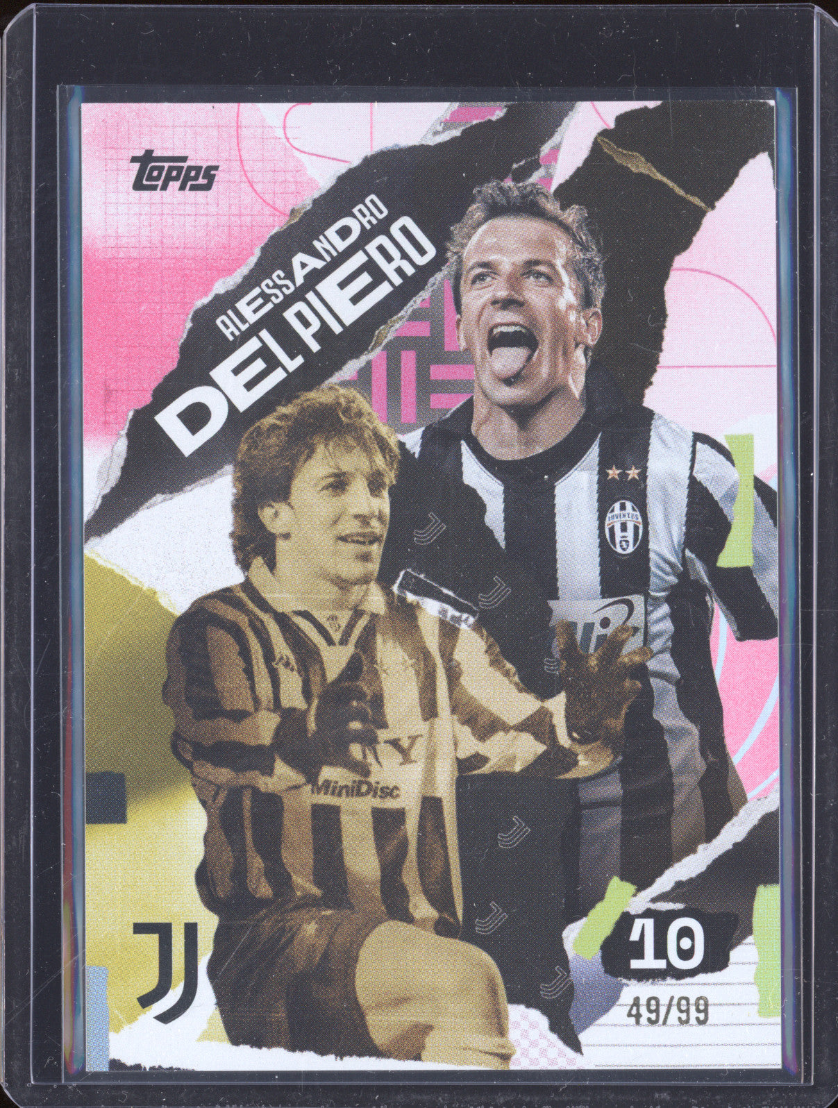 Alessandro Del Piero 2024-25 Topps Team Set Juventus FC 44 First Goal Pink 49/99