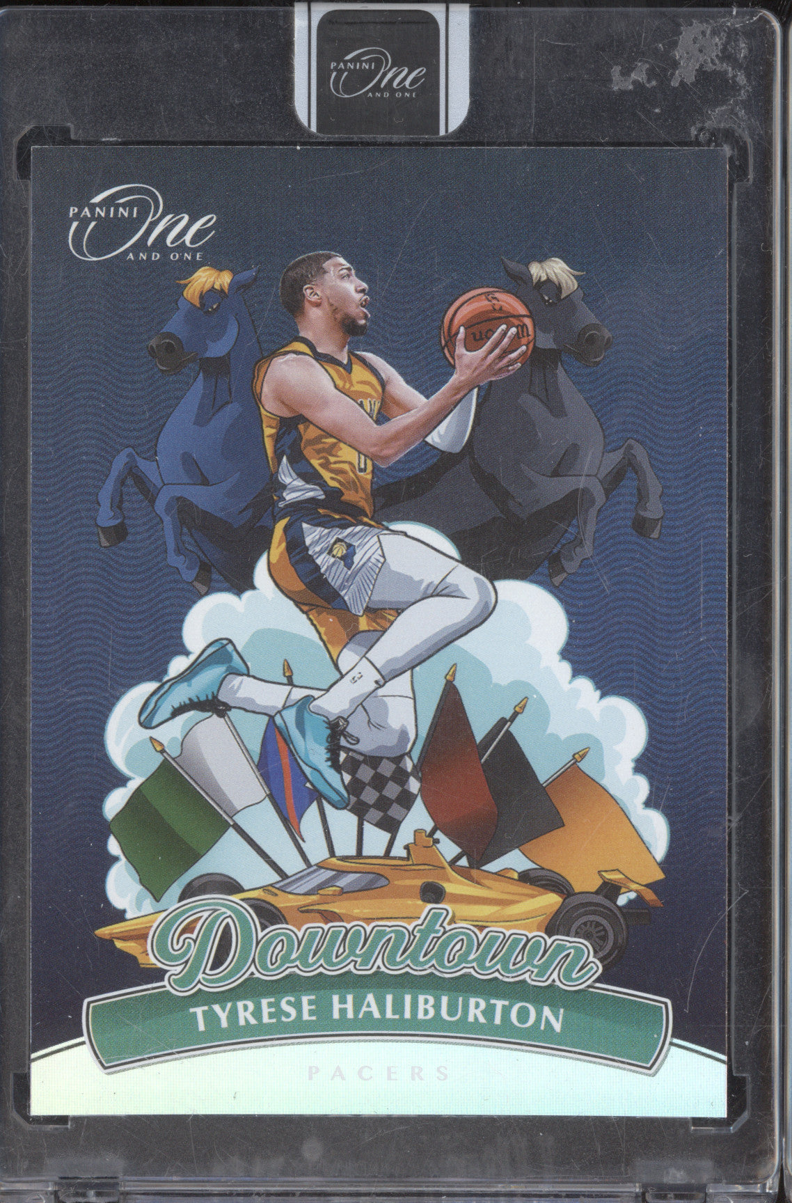 Tyrese Haliburton 2023-24 Panini One and One 6 Downtown