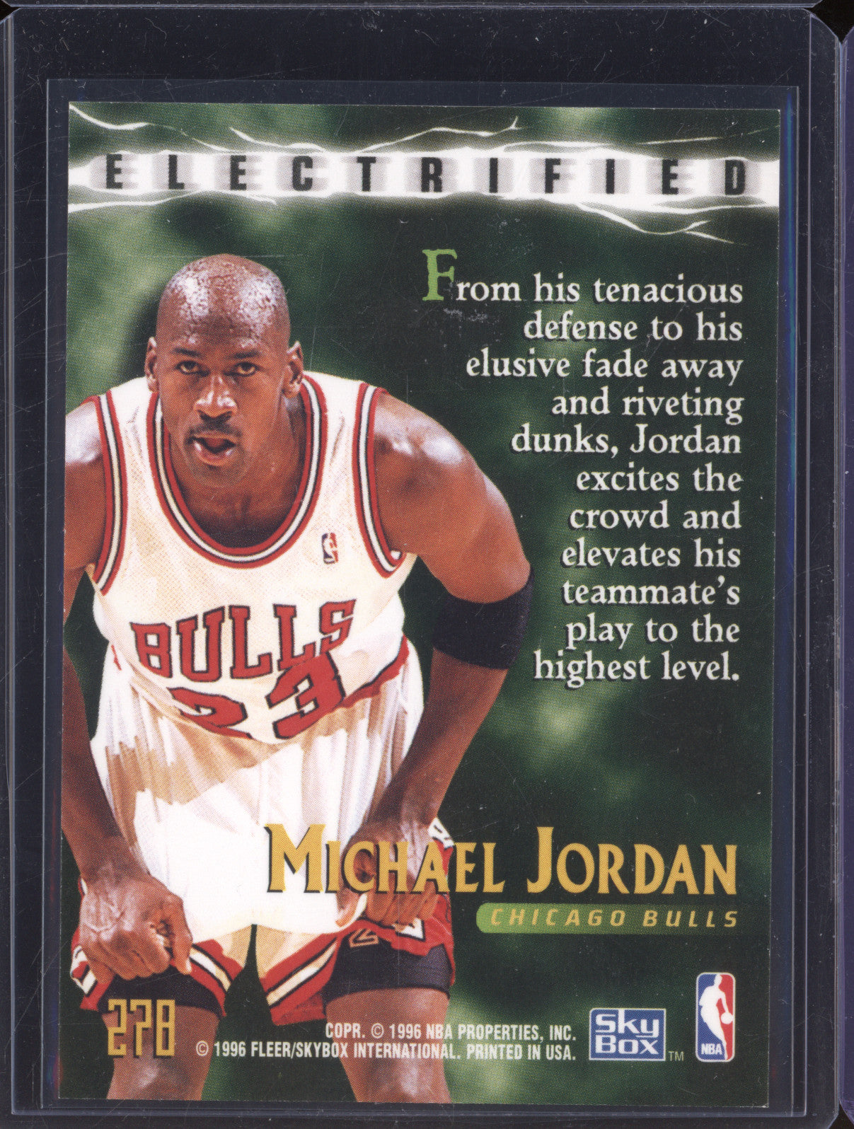 Michael Jordan 1995-96 Skybox Premium 278 Electrified