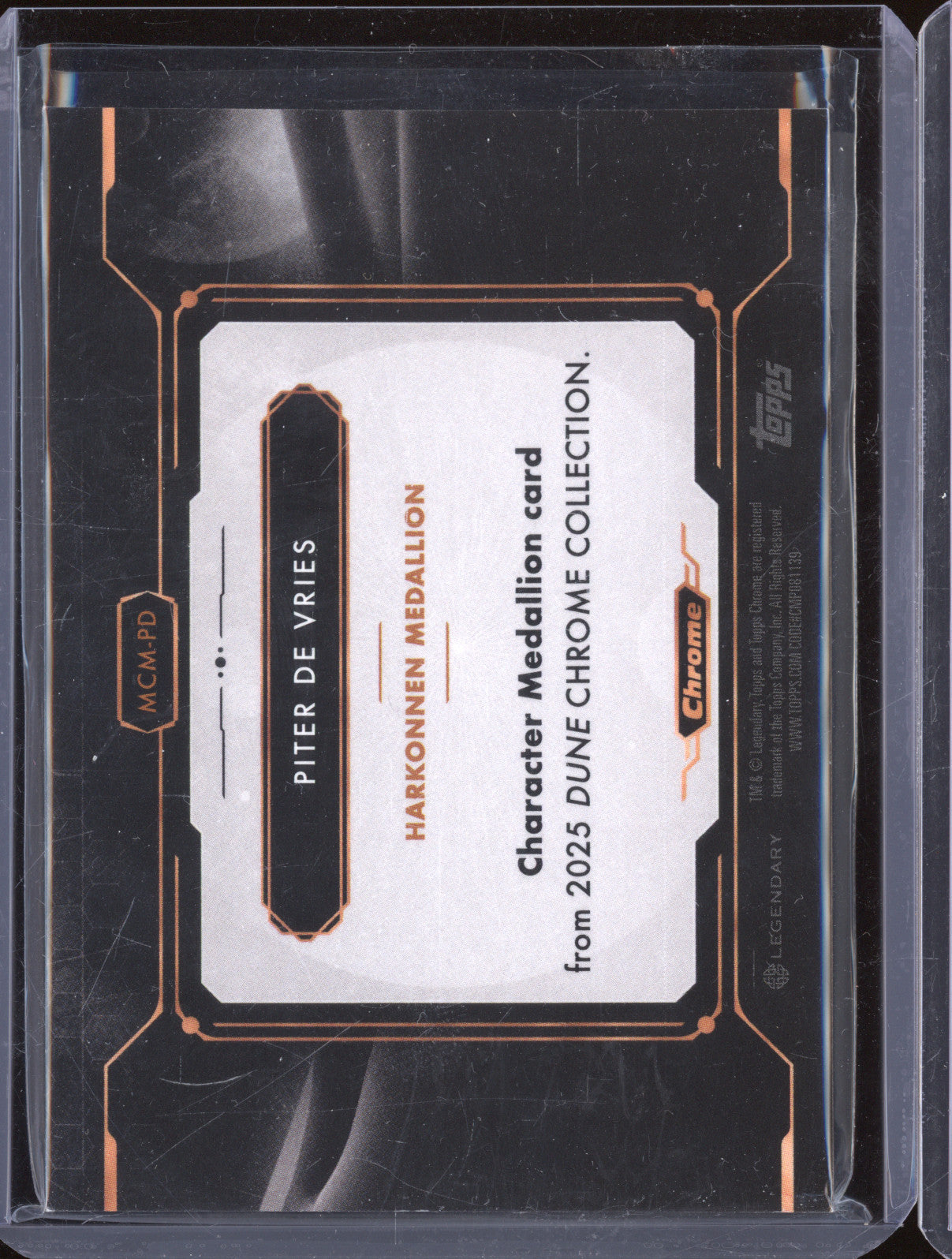 2024 Topps Chrome Dune MCM-PD Piter De Vries Medallion Card