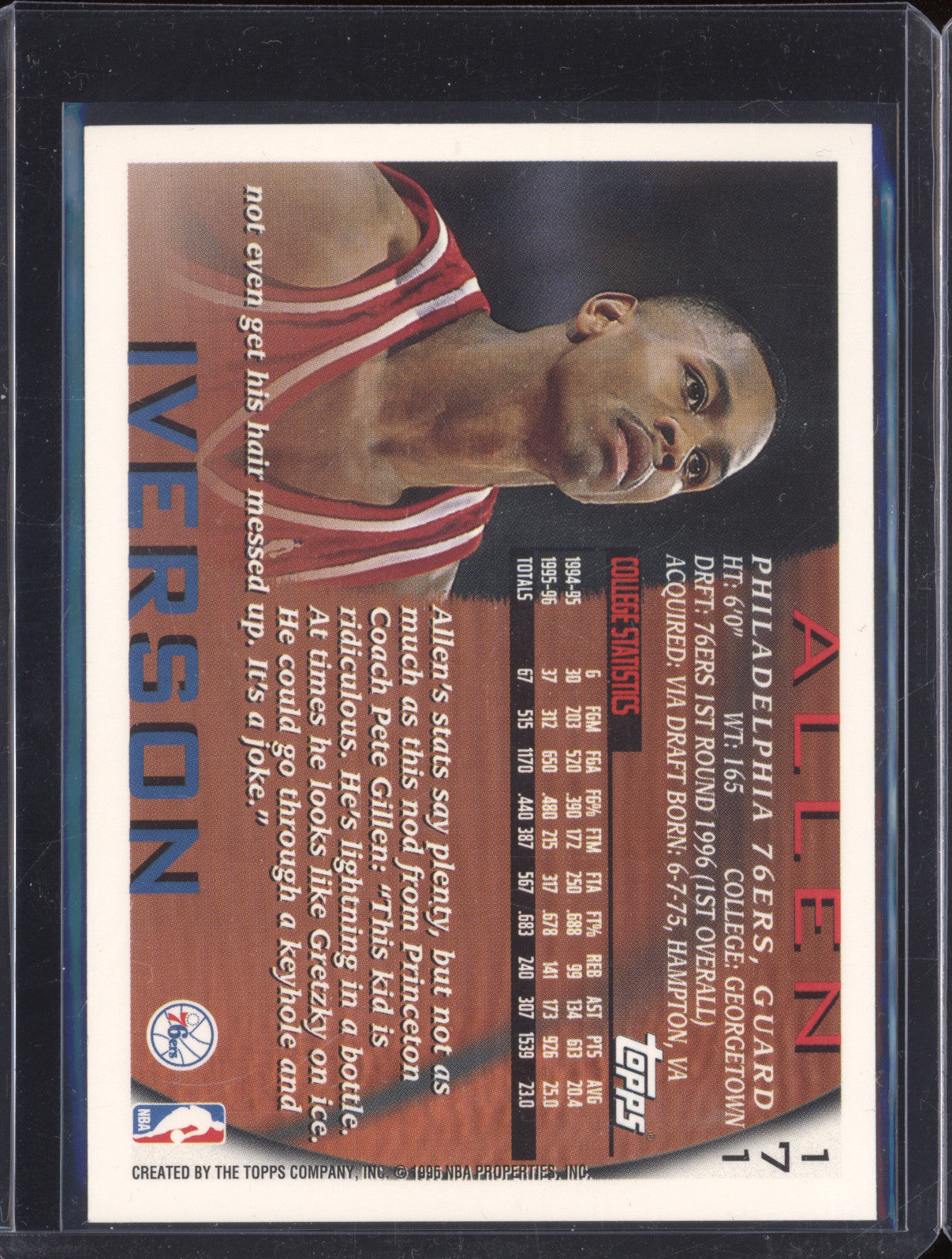 Allen Iverson 1996-97 Topps  171 RC