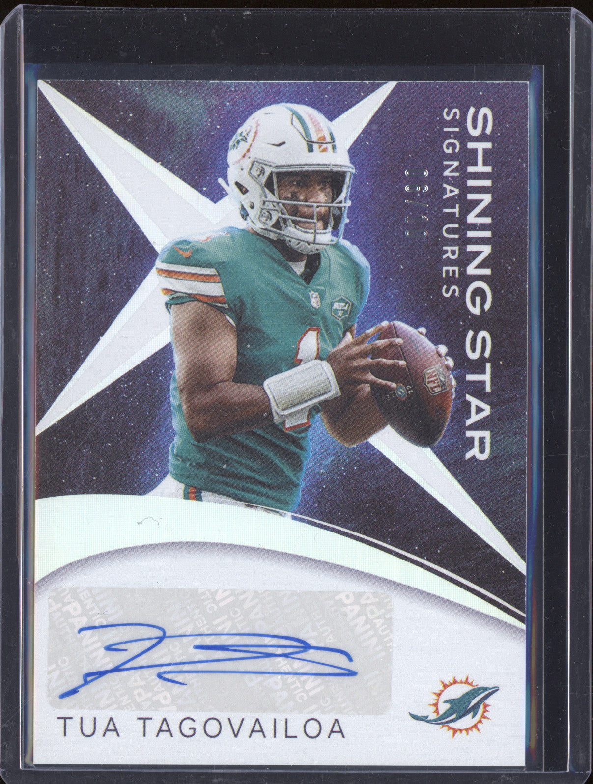 Tua Tagovailoa 2021 Panini Rewards SS-TT Shining Star Signatures 6/10