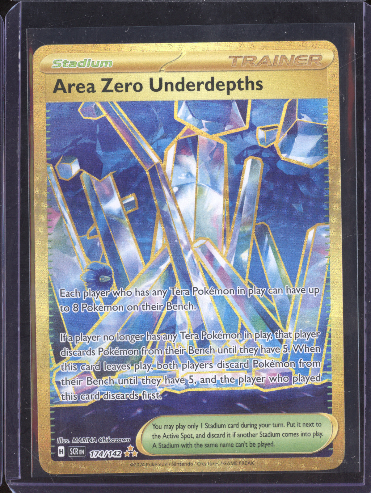 Area Zero Underdepths 2024 Pokemon Stellar Crown 174/142 Hyper Rare