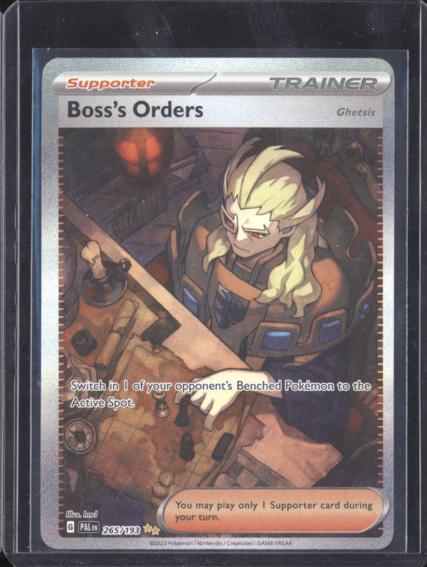 Boss's Orders 2023 Pokemon Paldea Evolved 265/193 Special Illustration Rare