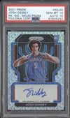 Josh Giddey 2021-22 Panini Prizm RS-JGI Rookie Signature Mojo RC 22/25 PSA 10/10