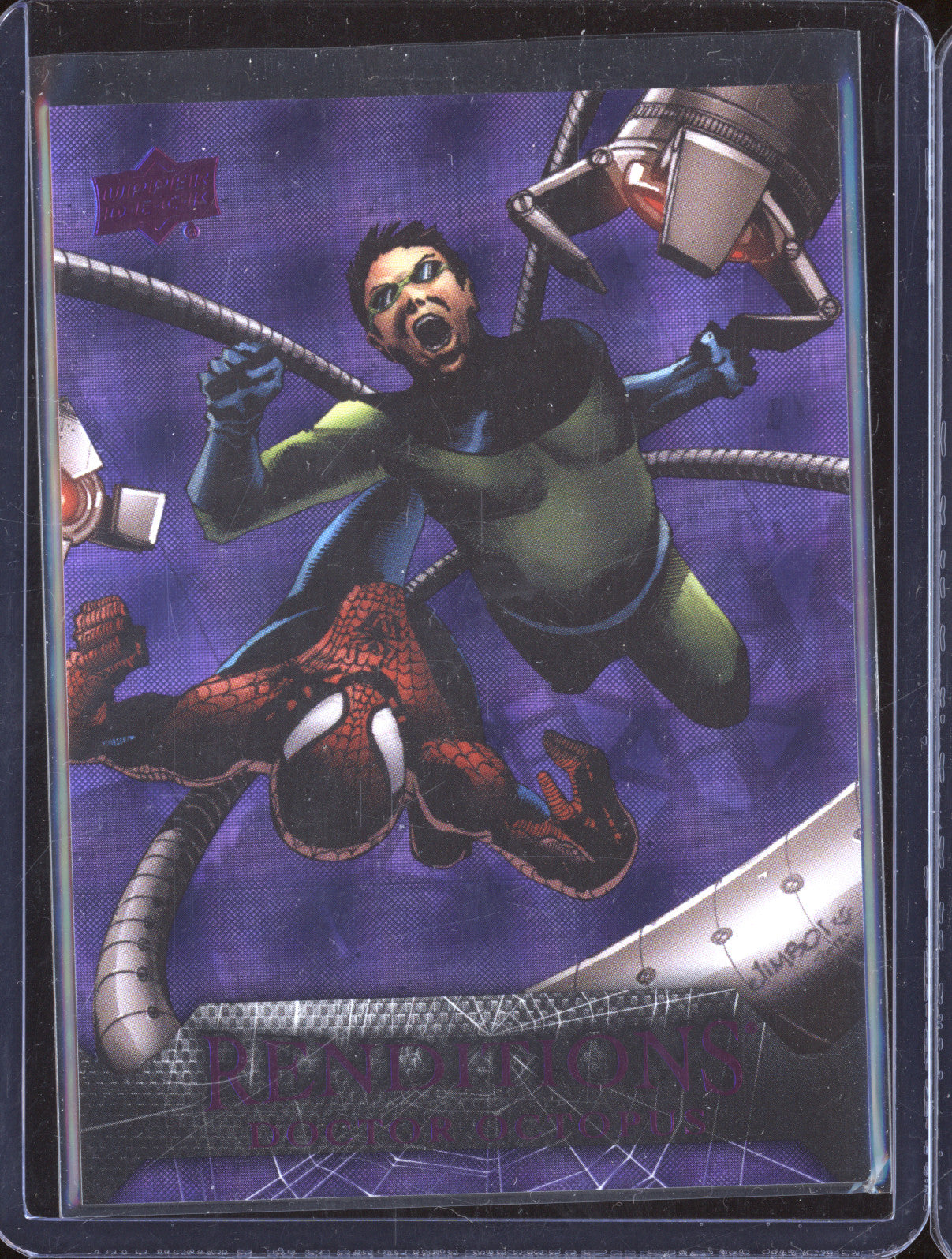 Doctor Octopus 2024 Upper Deck Renditions Spider-Man 42 Kingpin Purple Tie 41/99