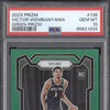 Victor Wembanyama 2023-24 Panini Prizm 136 Green RC PSA 10