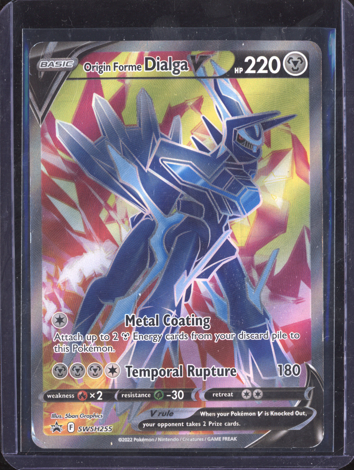 Origin Forme Dialga V 2022 Pokemon Sword & Shield Promos SWSH255 Full Art