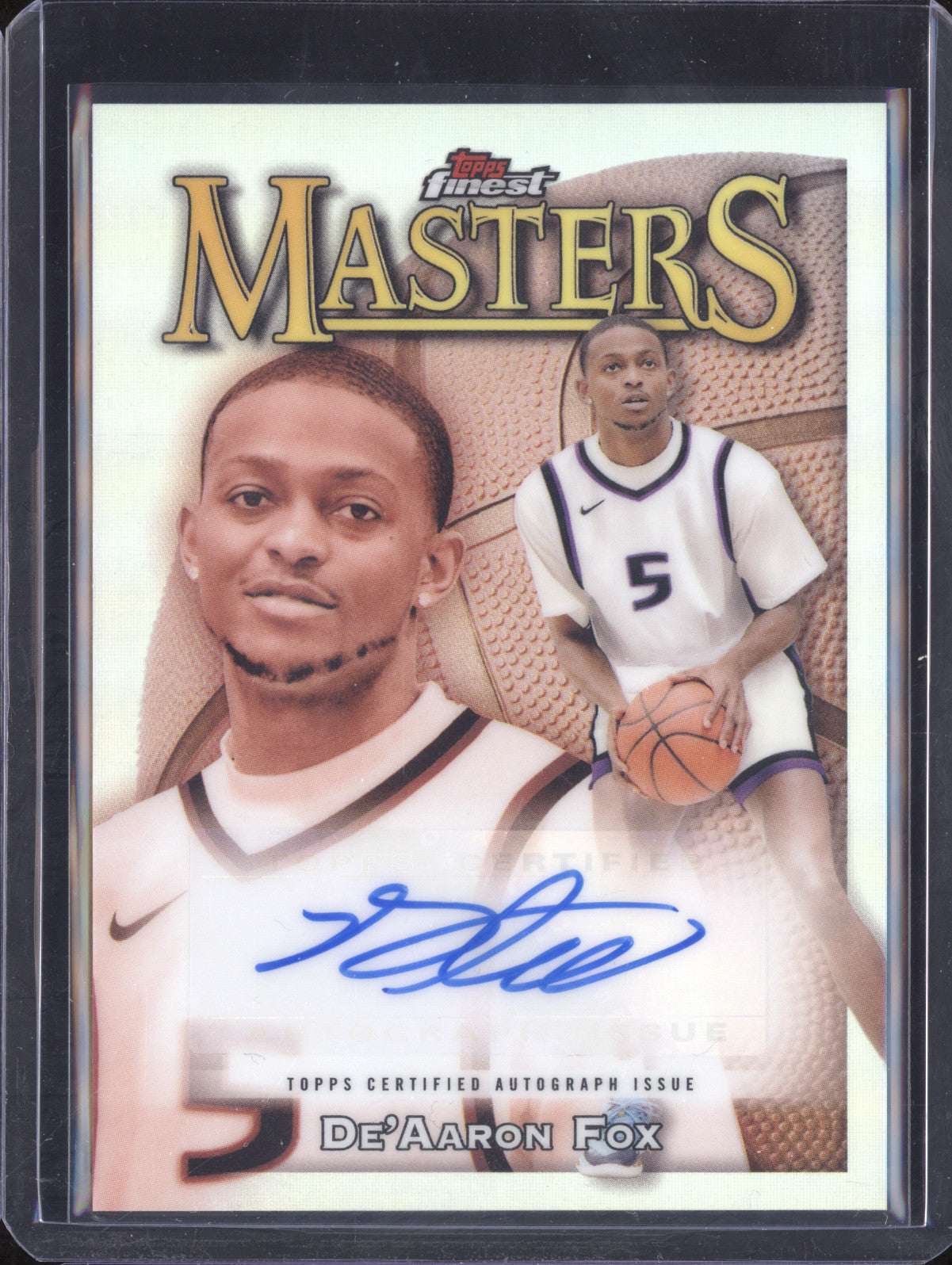 De'Aaron Fox 2023-24 Topps Finest MA-DF Masters Auto Refractor