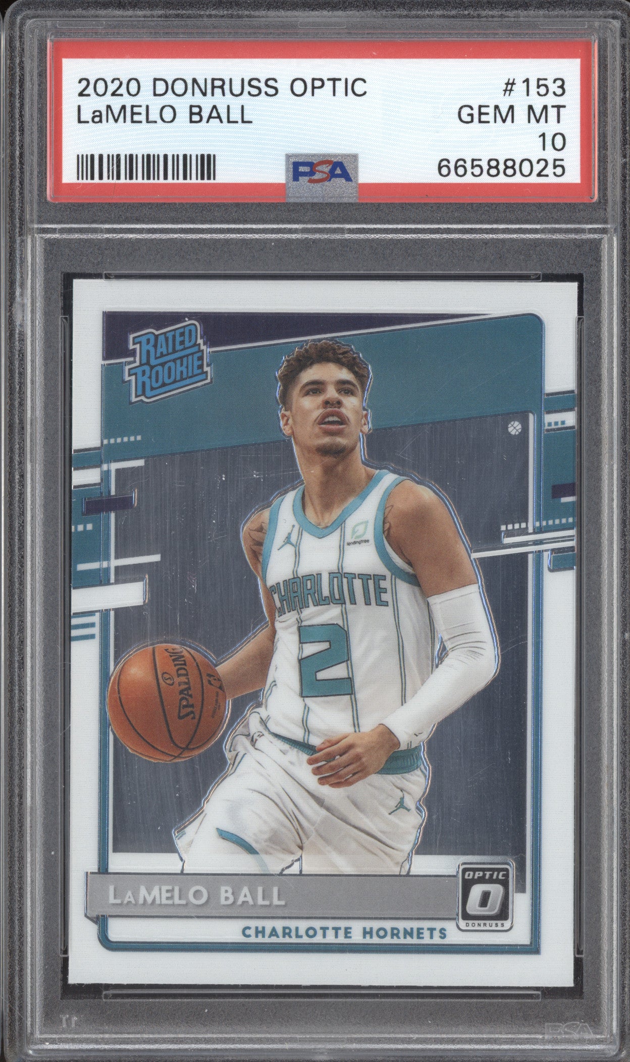 LaMelo Ball 2020-21 Panini Donruss Optic 153 RC PSA 10