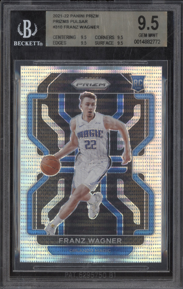 Franz Wagner 2021-22 Panini Prizm 310 Pulsar RC BGS 9.5