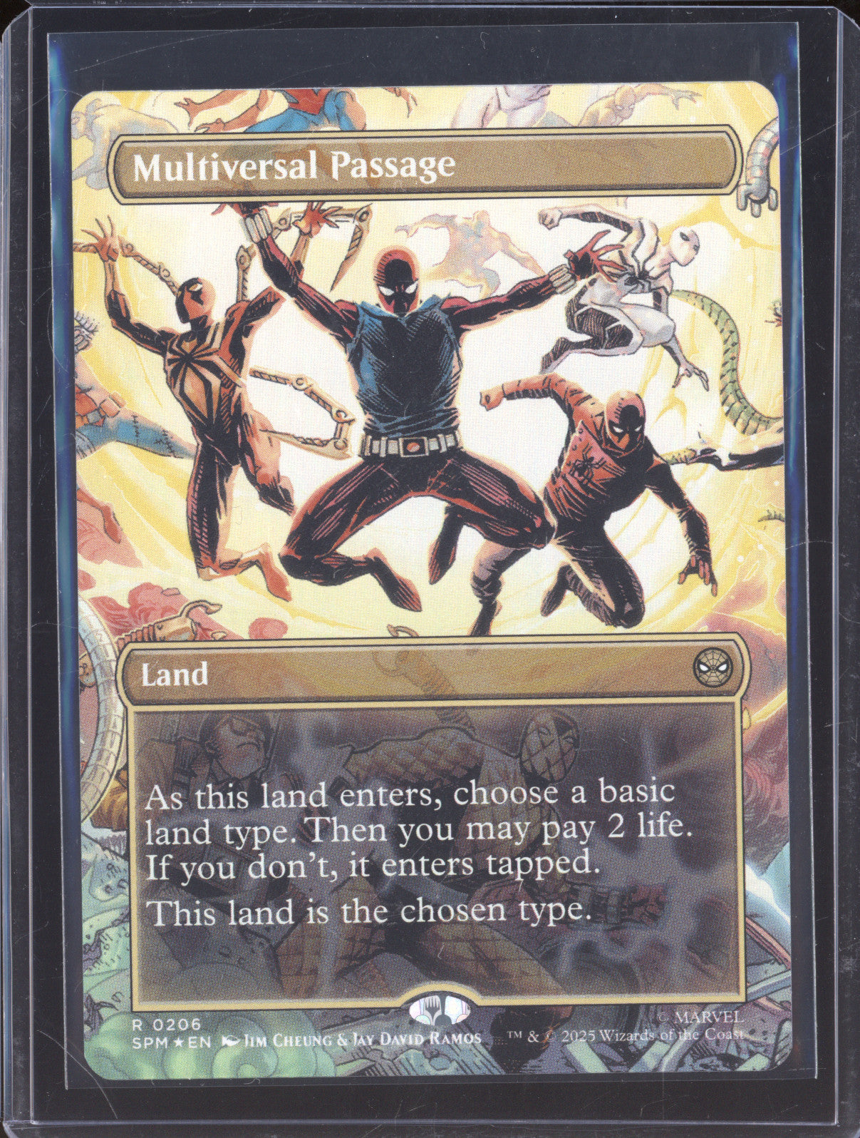 2025 MTG Marvel Spider-Man 0206 Multiversal Passage Borderless Foil