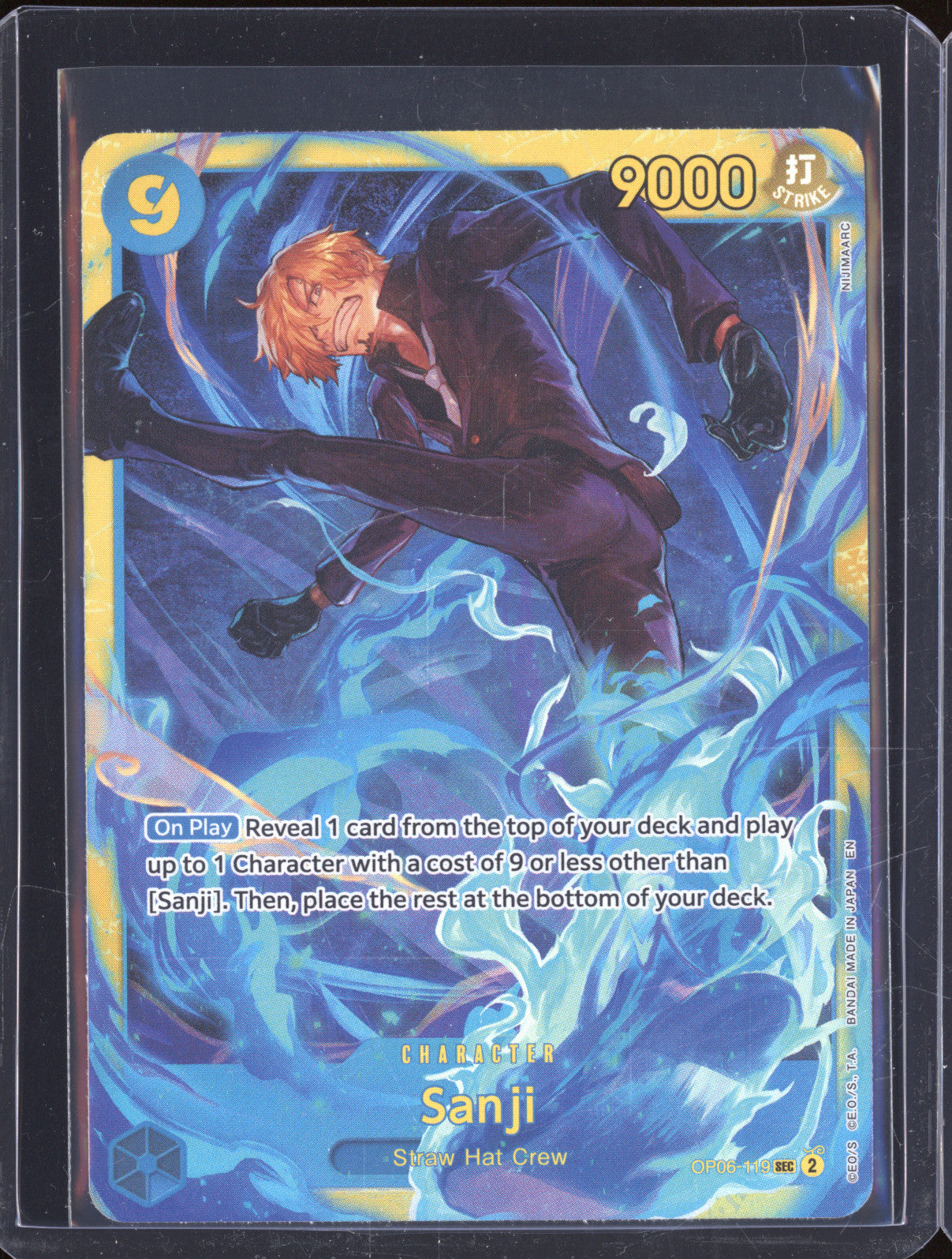 2023 One Piece OP06-119 Sanji Secret Rare