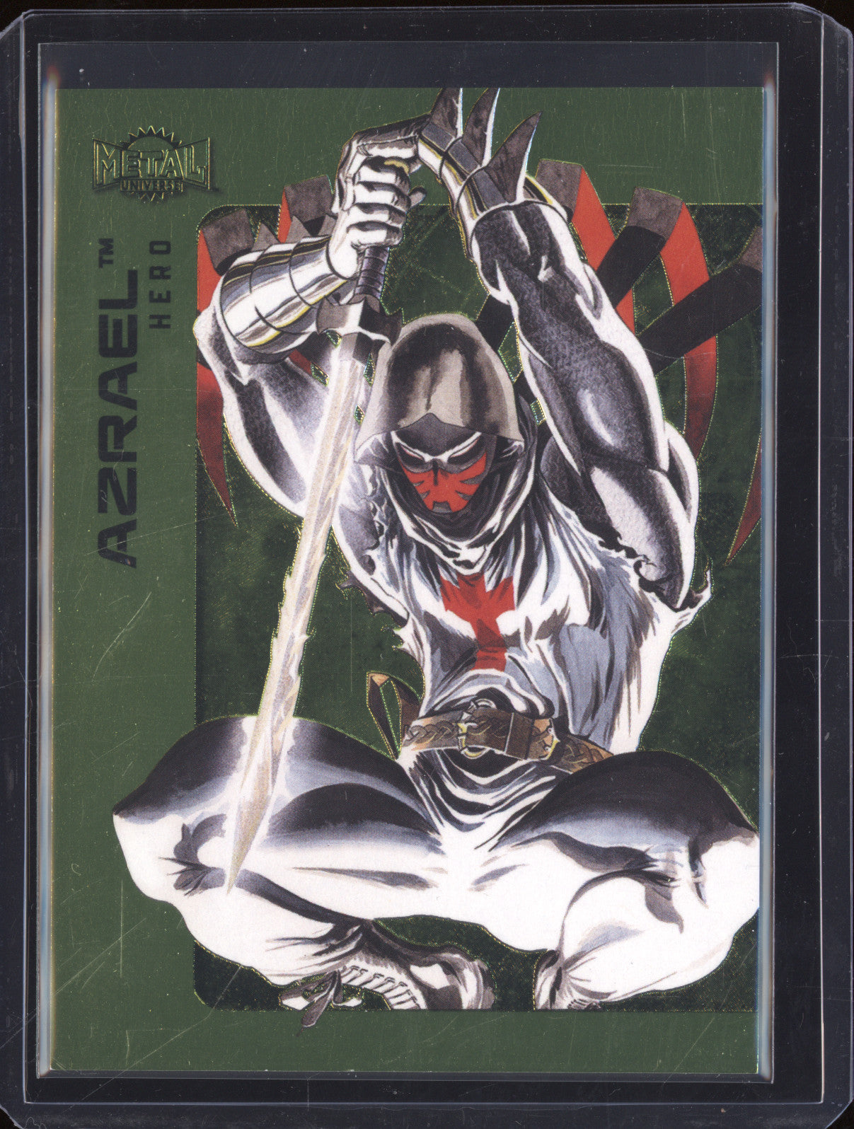 2025 Skybox Metal Universe 82 Azrael (Michael Lane) Lime Green FX /175