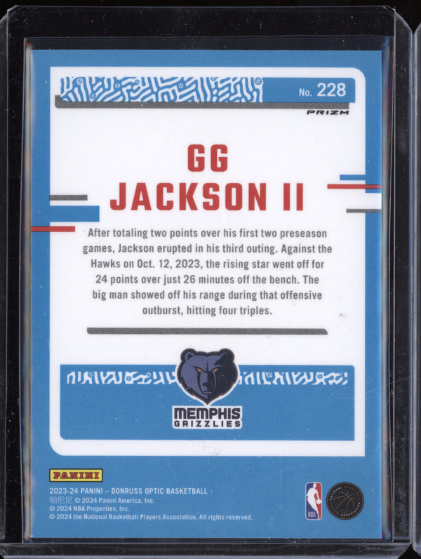 GG Jackson II 2023-24 Panini Donruss Optic 228 Optic Choice RC