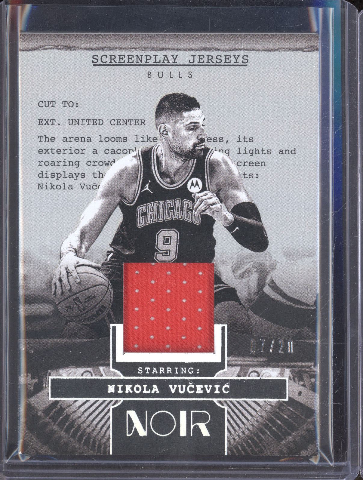 2024-25 Panini Noir Screenplay Jerseys Nikola Vucevic 07/20
