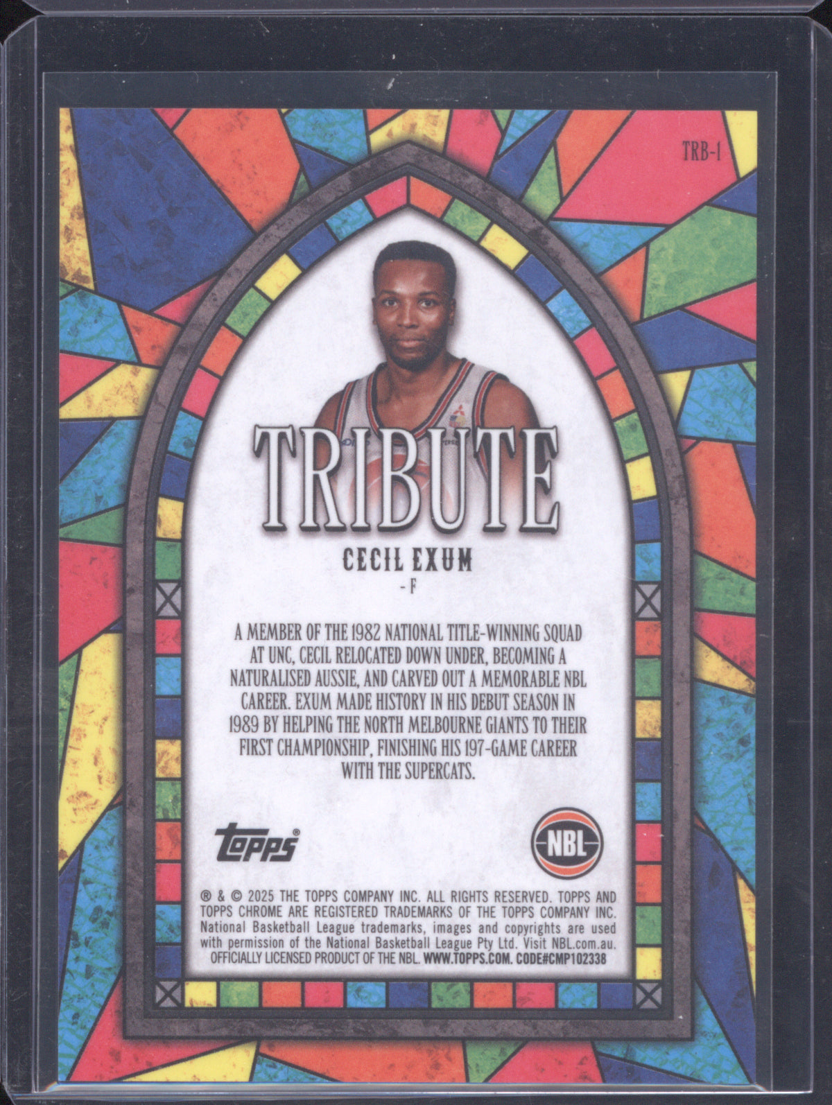 Cecil Exum 2024 Topps Chrome NBL Tribute TRB-1 SSP