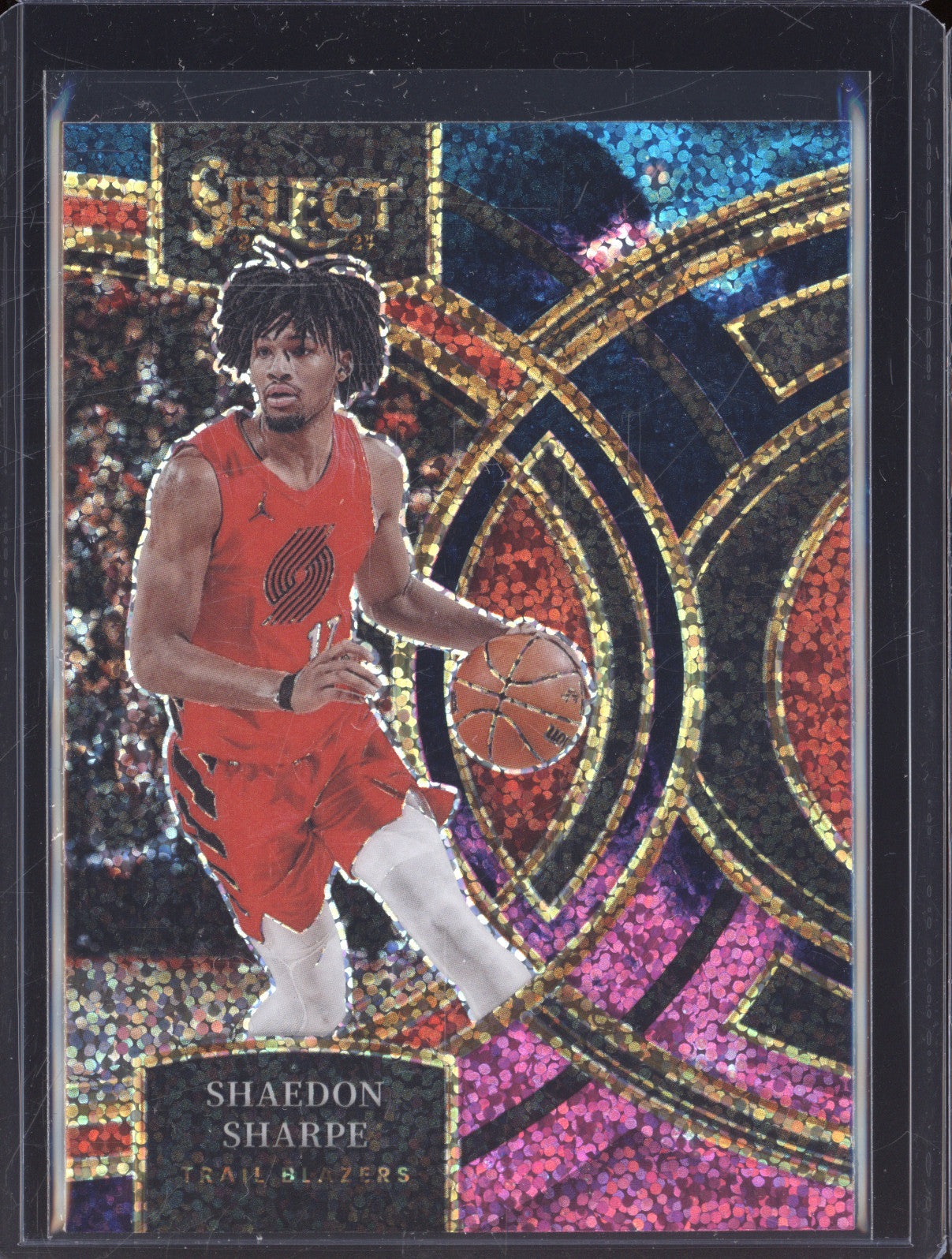 2023-24 Panini Select 186 Shaedon Sharpe Cosmic Premier