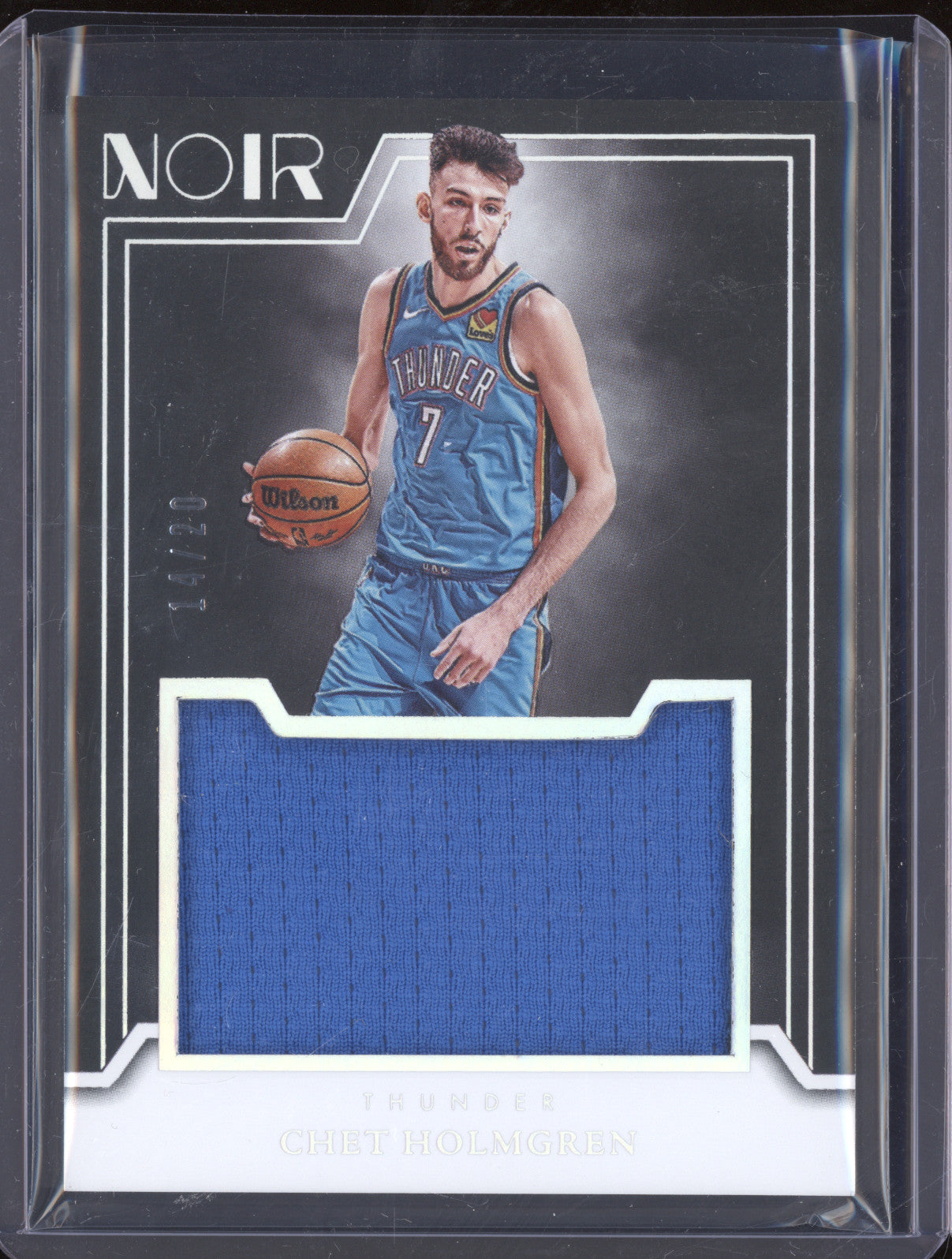 2024-25 Panini Noir Chet Holmgren Jersey Materials 14/20