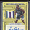 Larry Johnson 2022-23 Panini Obsidian Matrix Materials Auto Etch Yellow 10/10