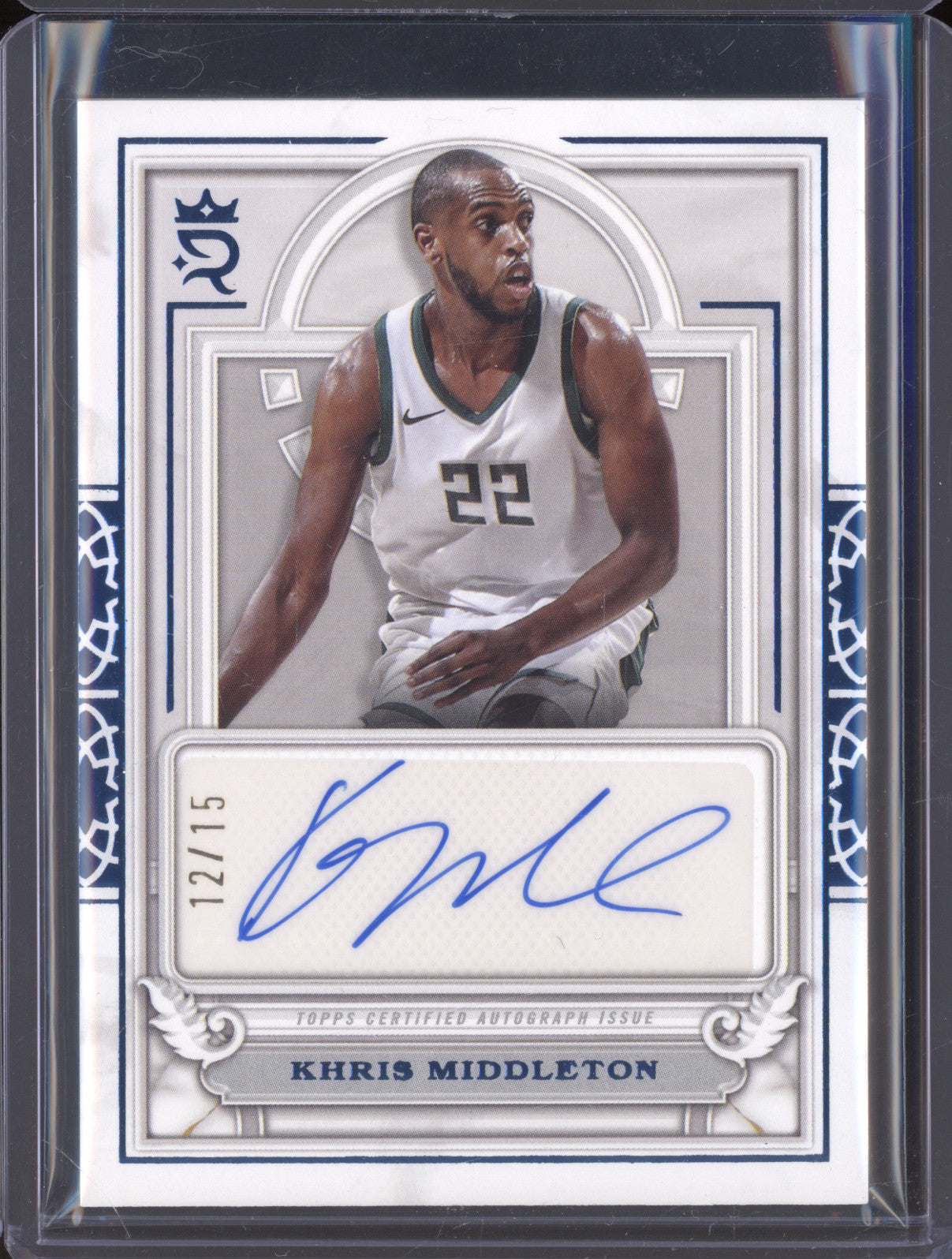 2023 Topps Royalty CCA-KM Khris Middleton Court Circular Auto 12/15