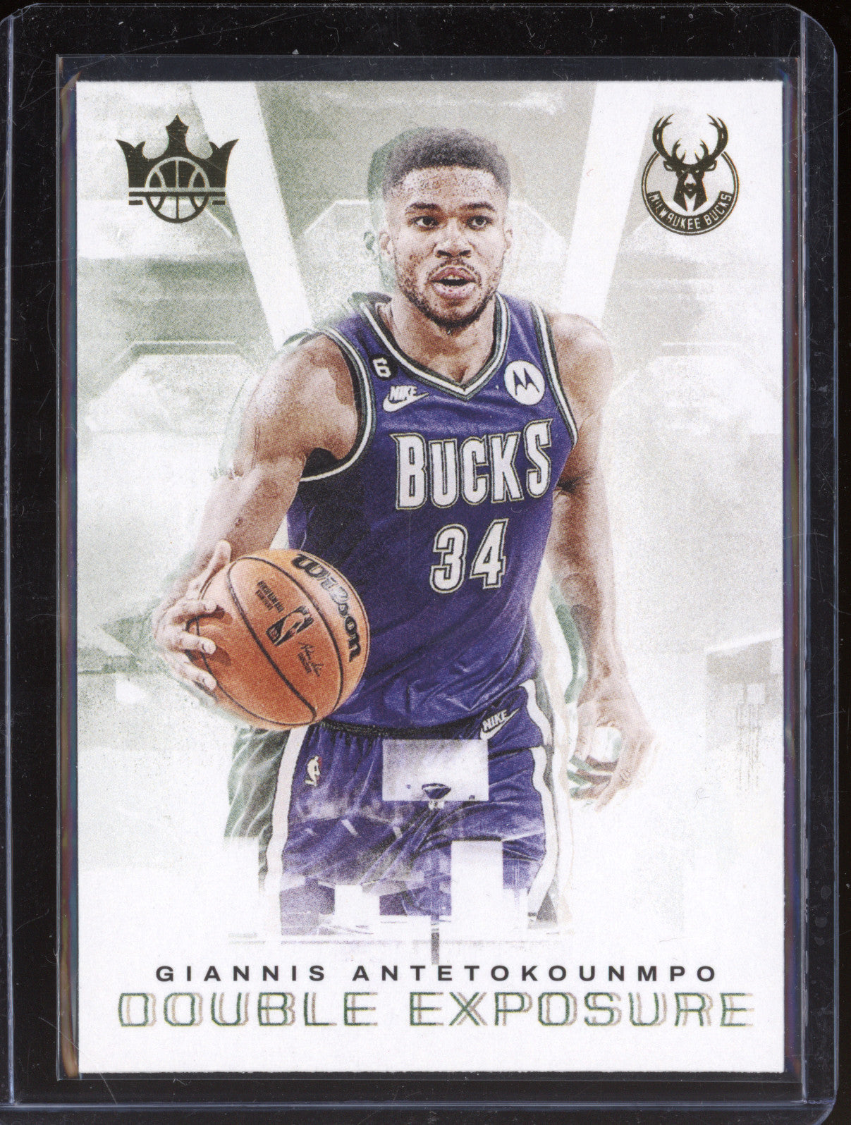 Giannis Antetokounmpo 2022-23 Panini Court Kings 2 Double Exposure