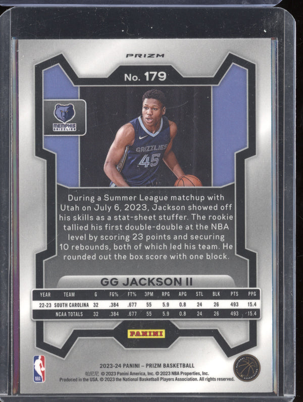 GG Jackson II 2023-24 Panini Prizm 179 Red Cracked Ice RC