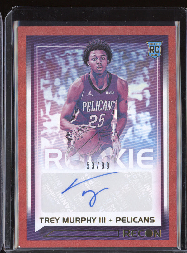 Trey Murphy III 2021-22 Panini Recon Rookie Recon Signatures Red RC 53/99