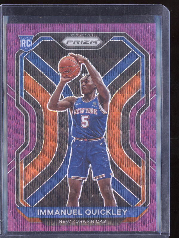 Immanuel Quickley 2020-21 Panini Prizm 296 Purple Wave RC