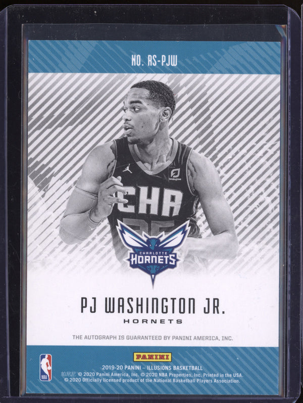 PJ Washington Jr 2019-20 Panini Illusions PS-PJW Rookie Signs Auto