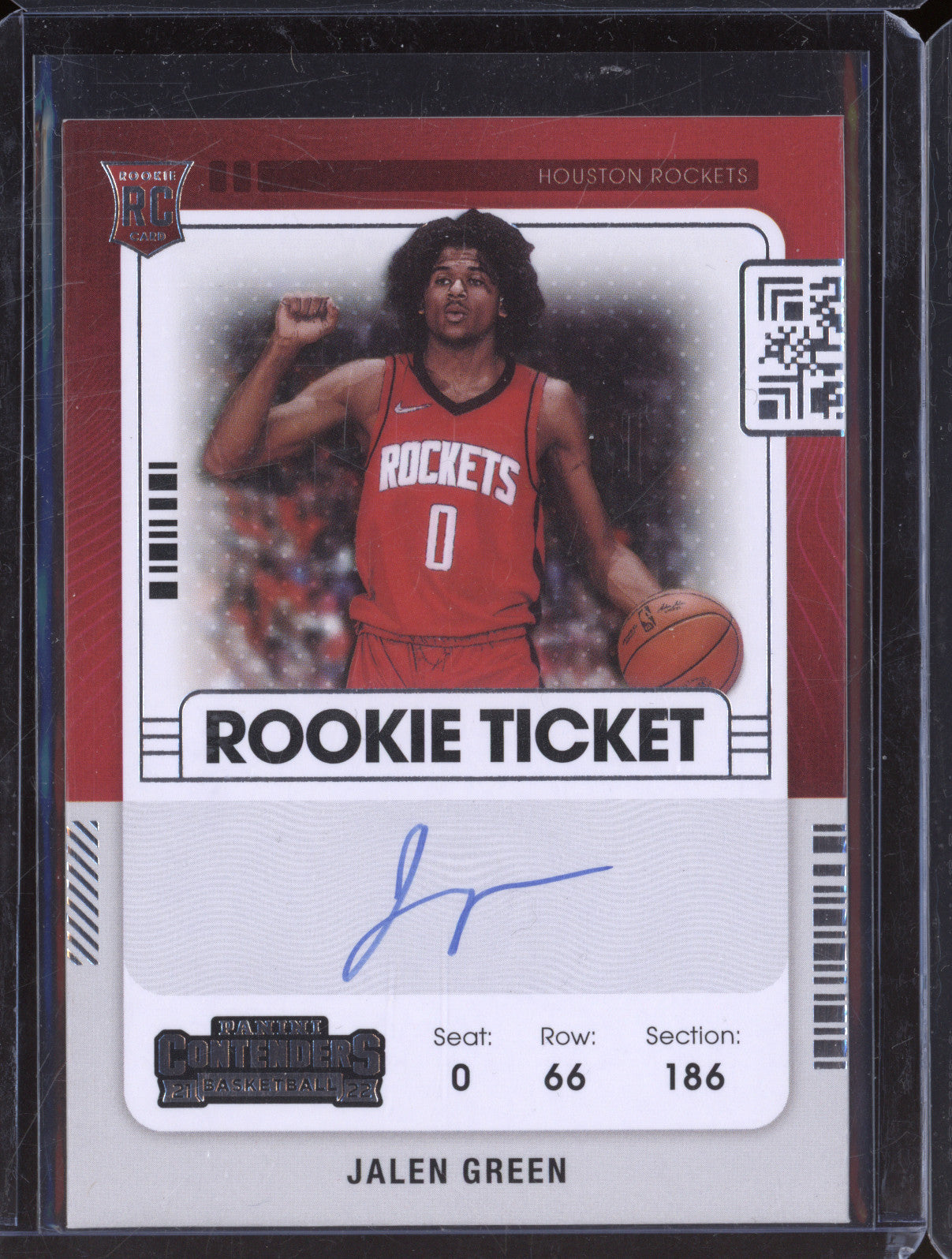 2021-22 Panini Contenders 102 Jalen Green Rookie Ticket Auto RC