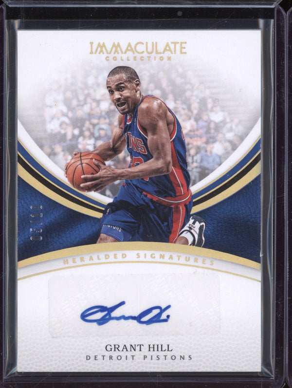 Grant Hill 2016-17 Panini Immaculate HS-GHI Heralded Signatures Gold 5/10