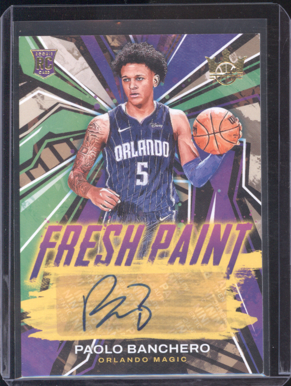 Paolo Banchero 2022 Panini Court Kings FP-PBO Fresh Paint Auto RC /199