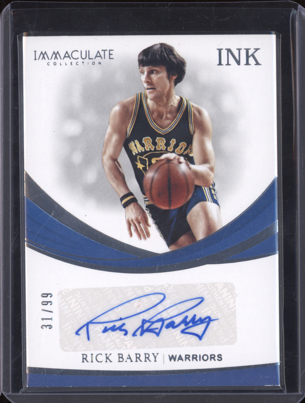 2018-19 Panini Immaculate Rick Barry IK-RBY Ink Auto 31/99