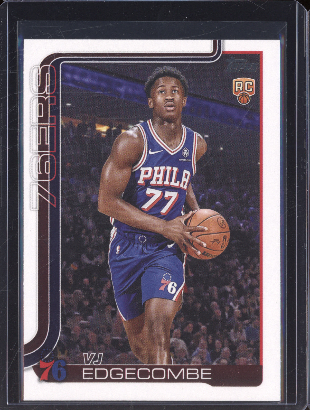 2025 NBA Basketball Topps 203 VJ Edgecombe Rookie RC