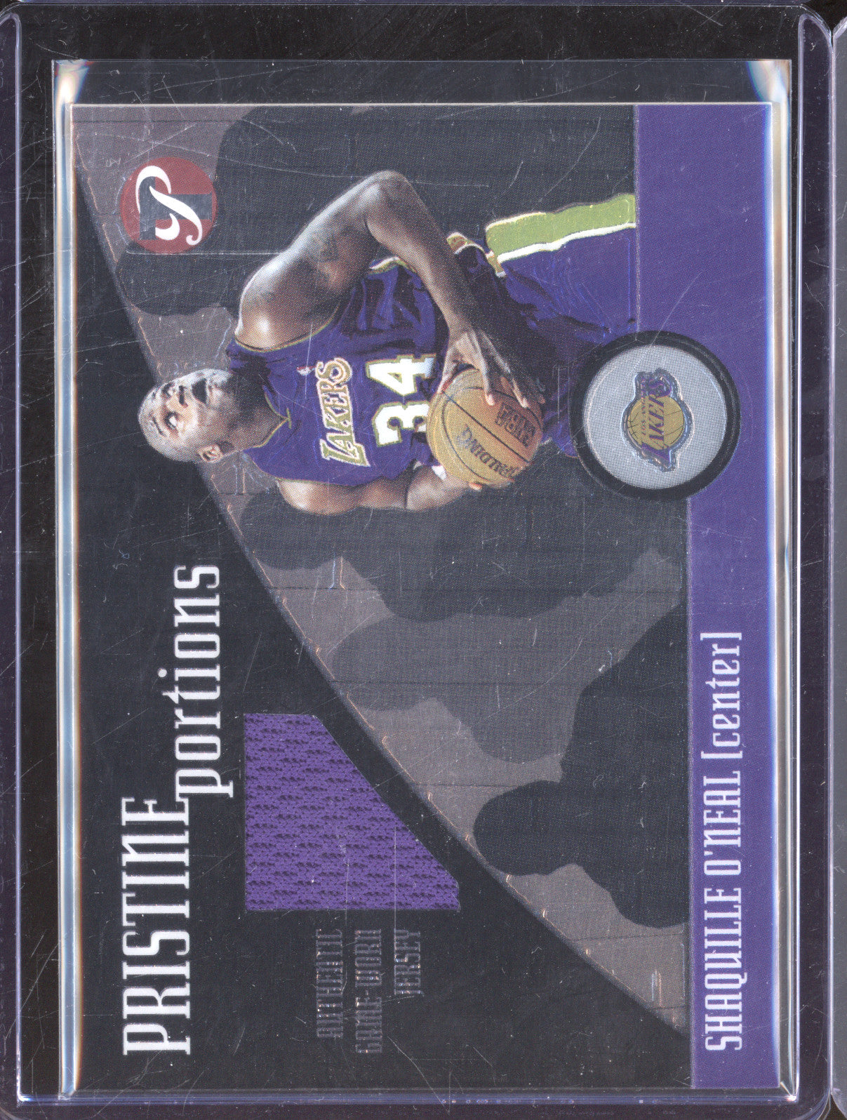 2001-02 Topps Pristine PP-SO Shaquille O'Neal Pristine Portions