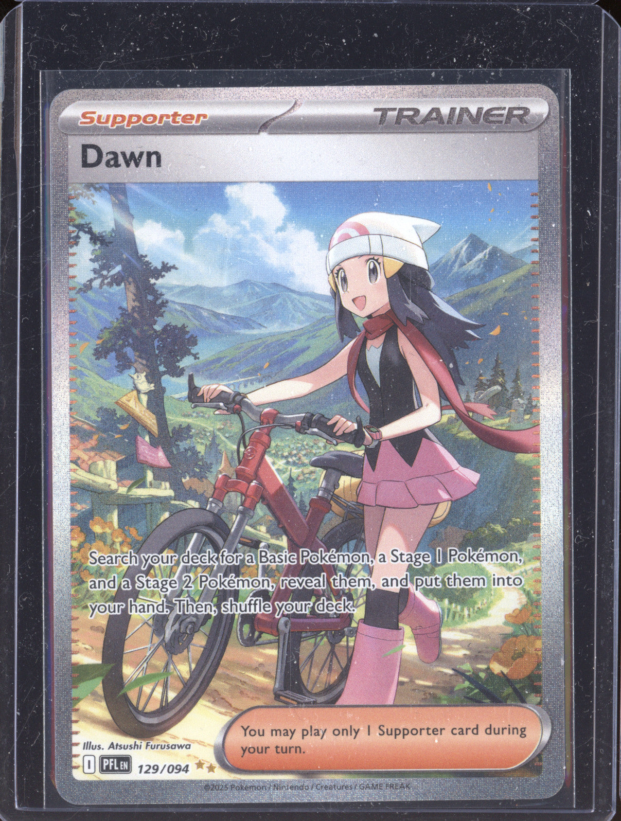 2025 Pokemon Phantasmal Flames 129/094 Dawn Special Illustration Rare