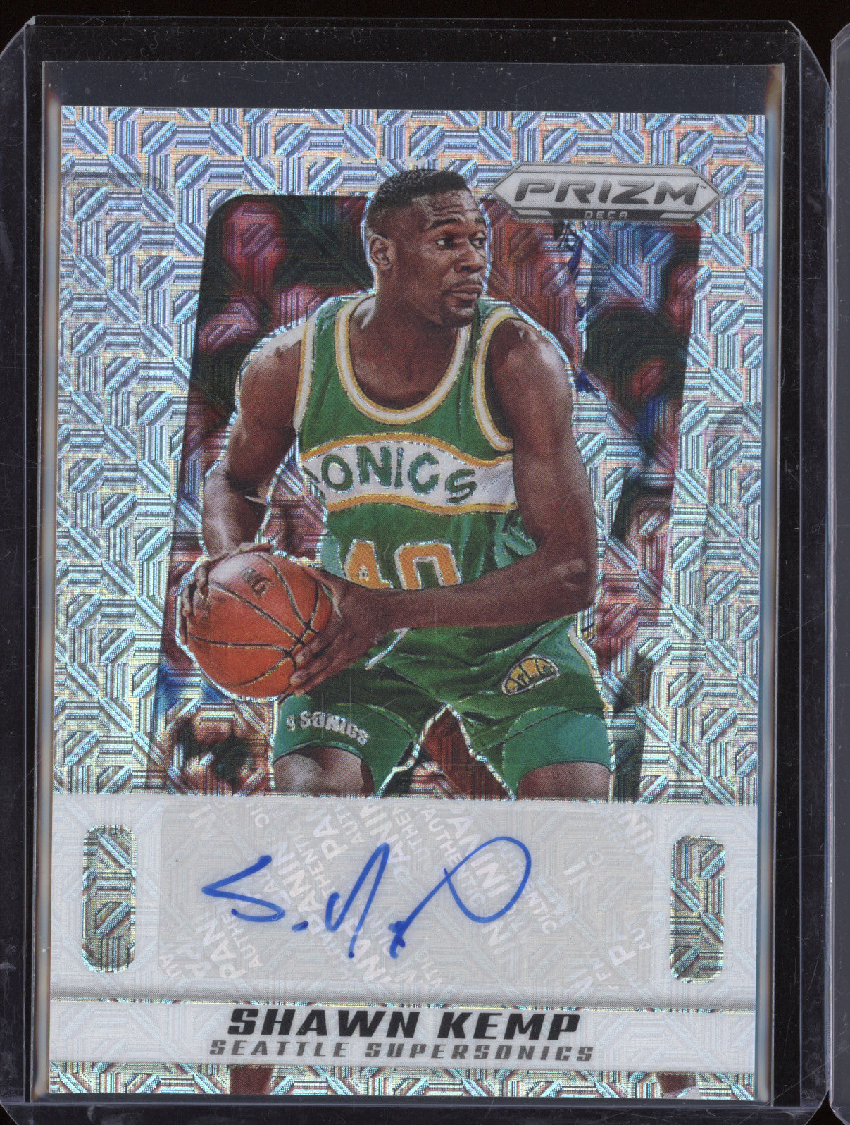 2024-25 Panini Prizm Deca PDS-KEM Shawn Kemp Mojo Auto /25