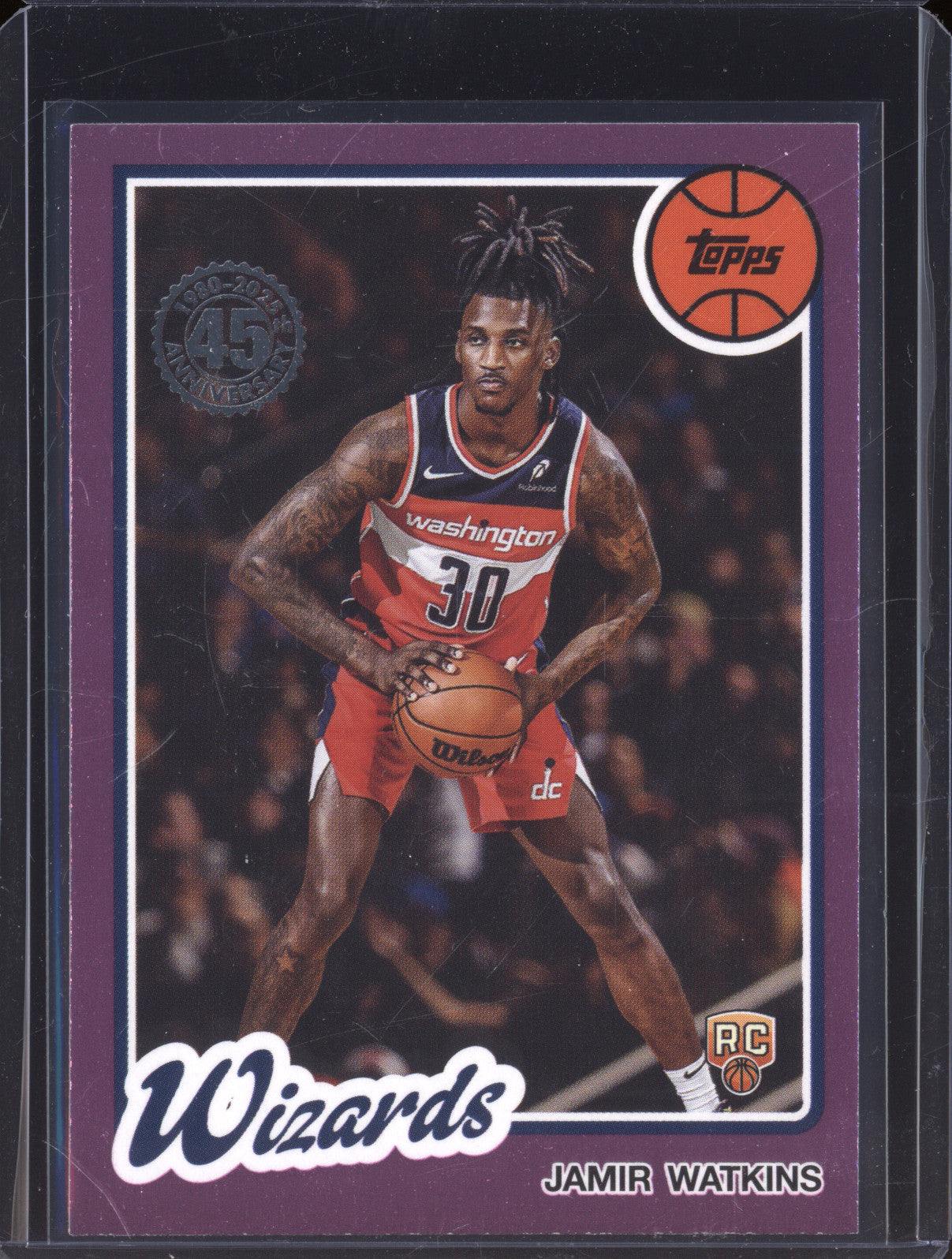 2025 NBA Basketball Topps 80BK-86 Jamir Watkins Pink Holo Foil Rookie RC