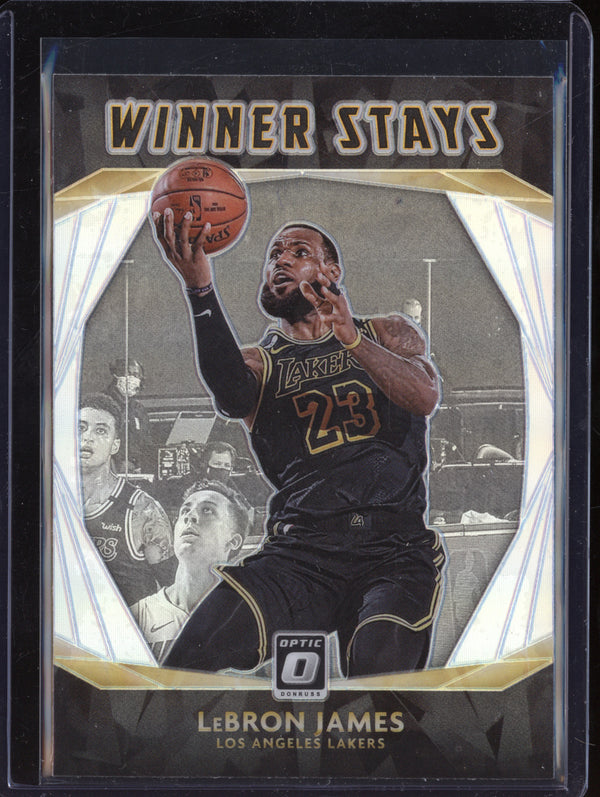 LeBron James 2020-21 Panini Donruss Optic 20 Winner Stays Holo