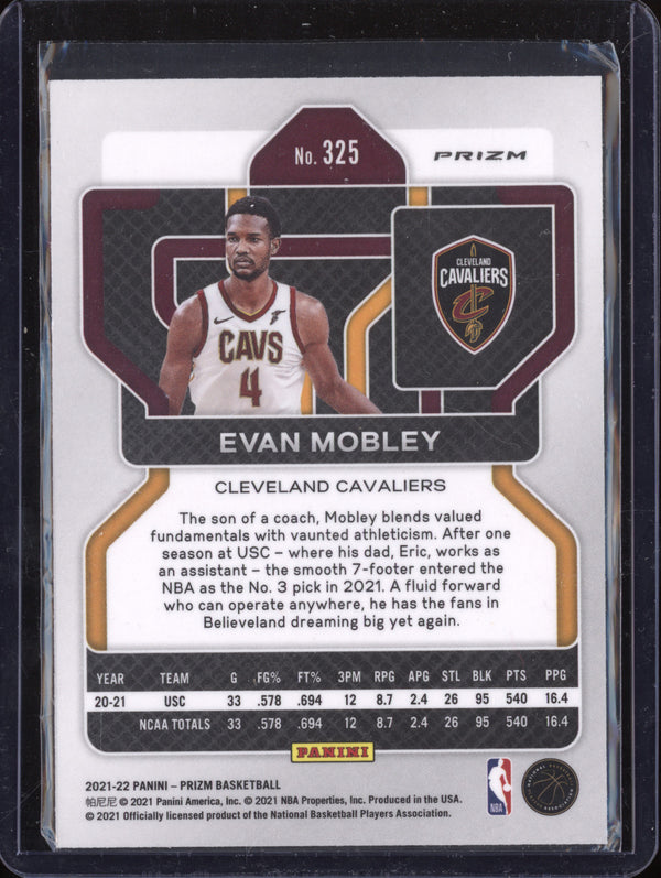 Evan Mobley 2021-22 Panini Prizm 325 Green RC