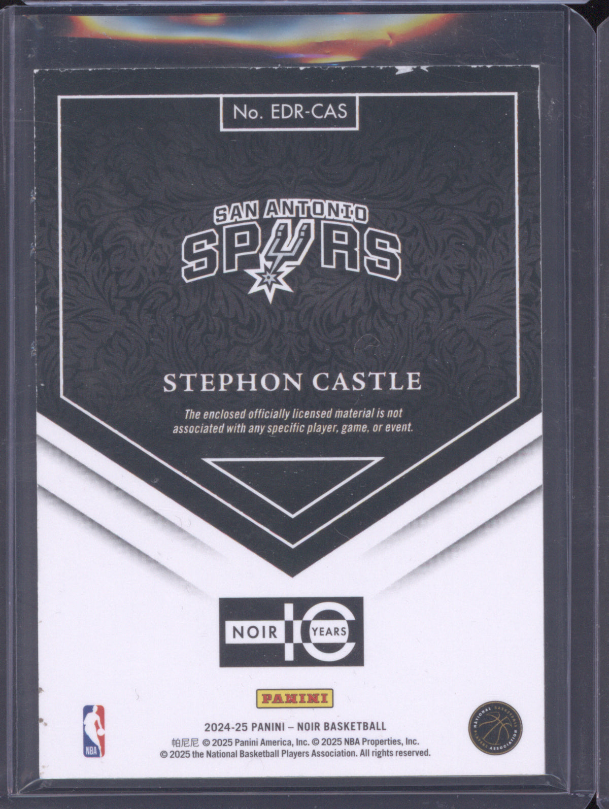 Stephon Castle 2024 Panini Noir EDR-CAS Elegant Decor /99 RC