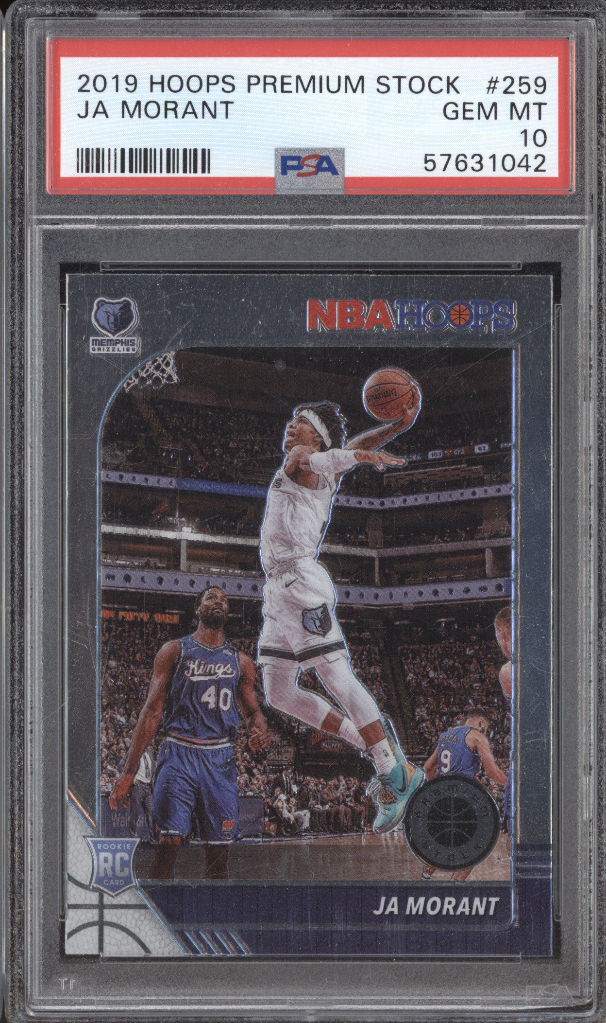 Ja Morant 2019-20 Panini Hoops Premium Stock 259 RC PSA 10